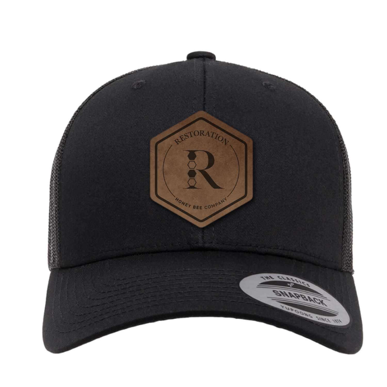 Restoration Leather Patch Trucker Hat