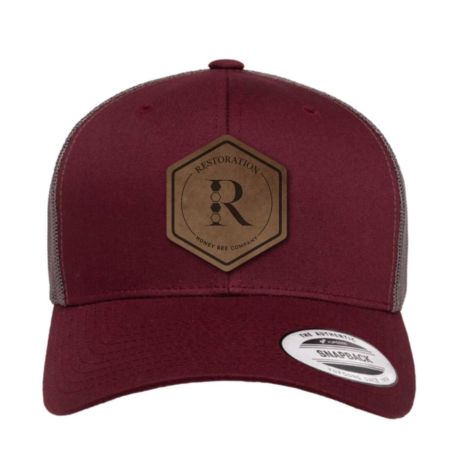 Restoration Leather Patch Trucker Hat