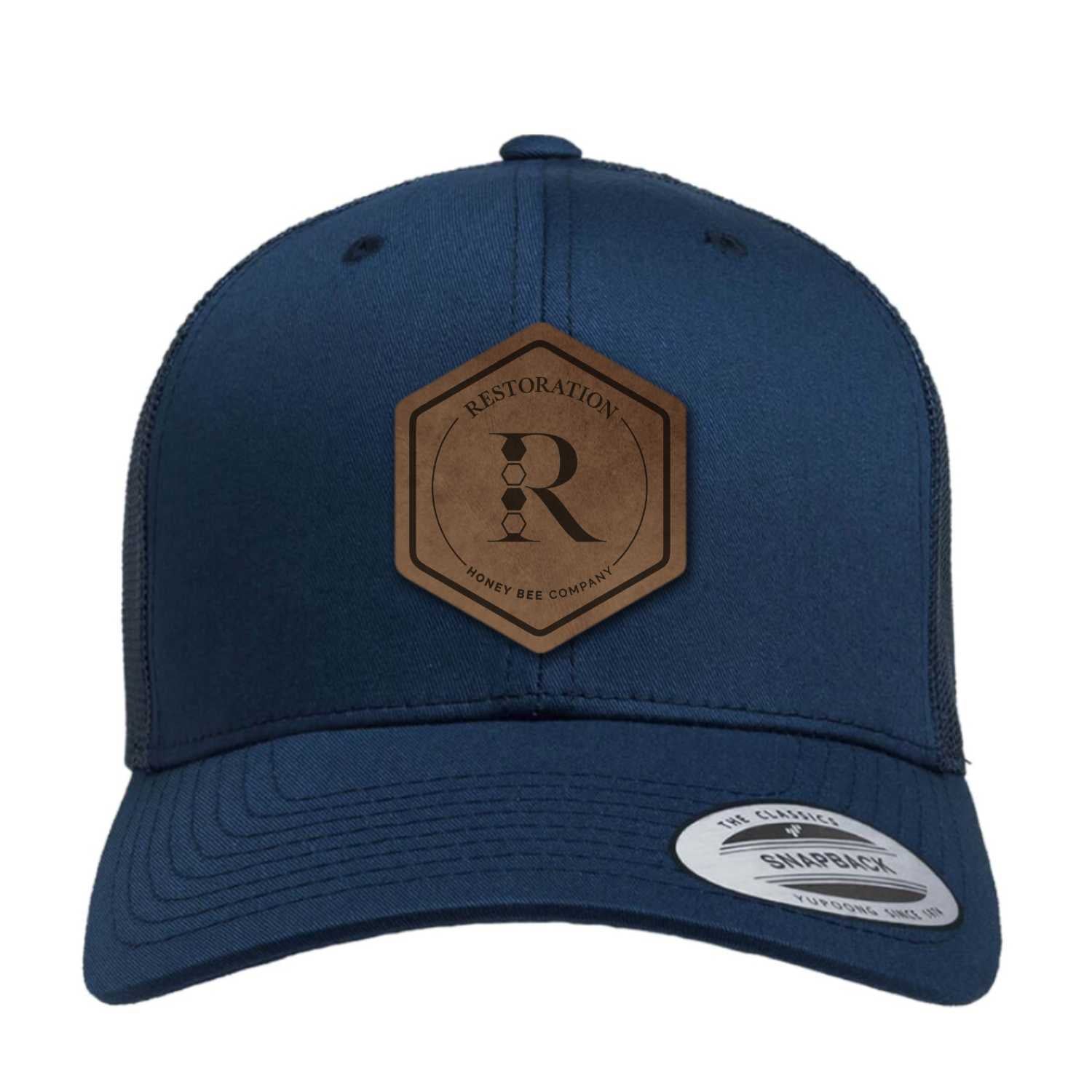Restoration Leather Patch Trucker Hat