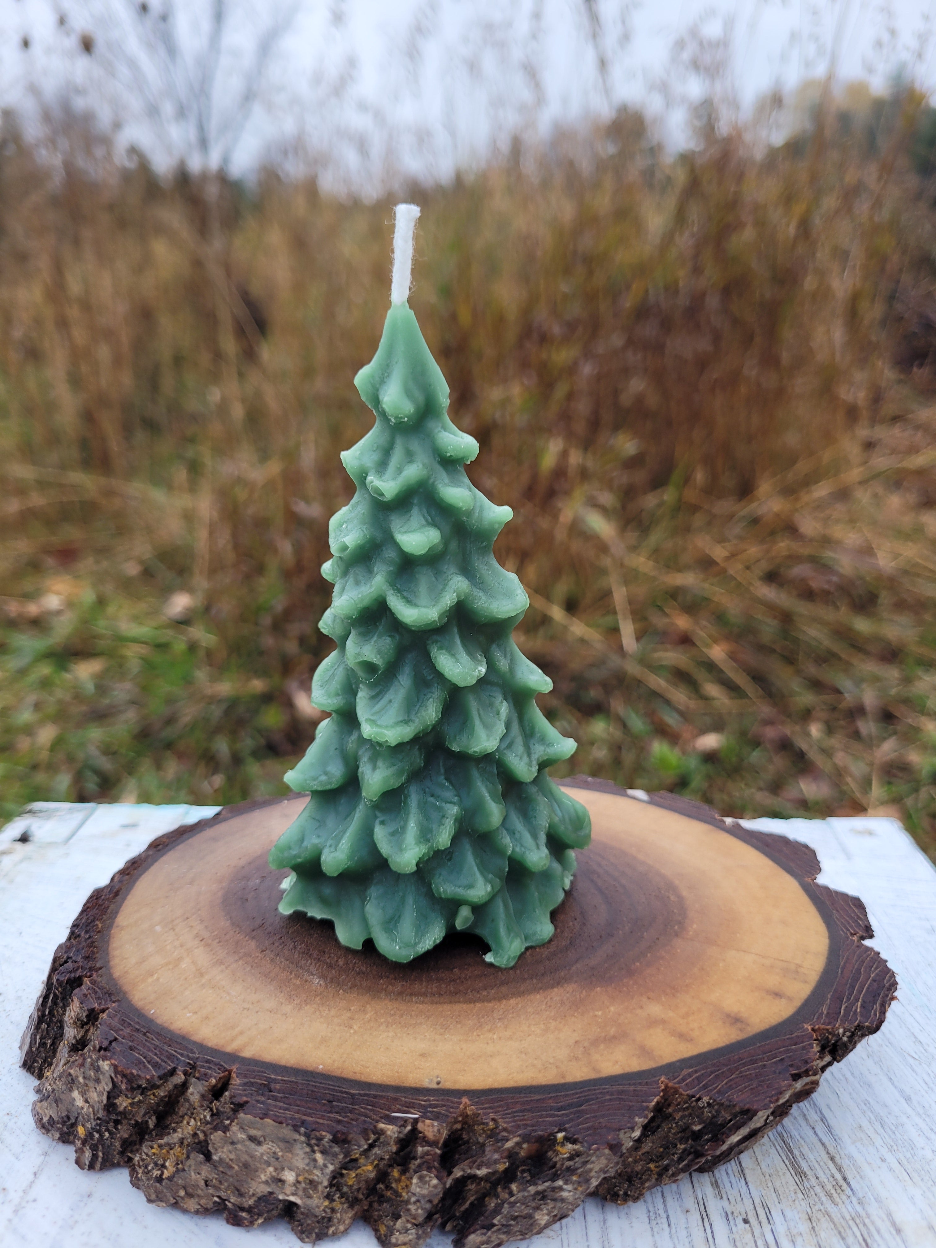 Evergreen Tree Candle (single candle)