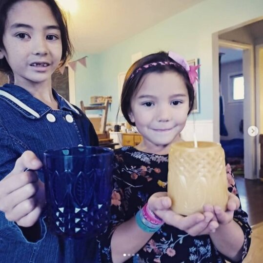 3" x 4" Pillar Candle - "The Mug"