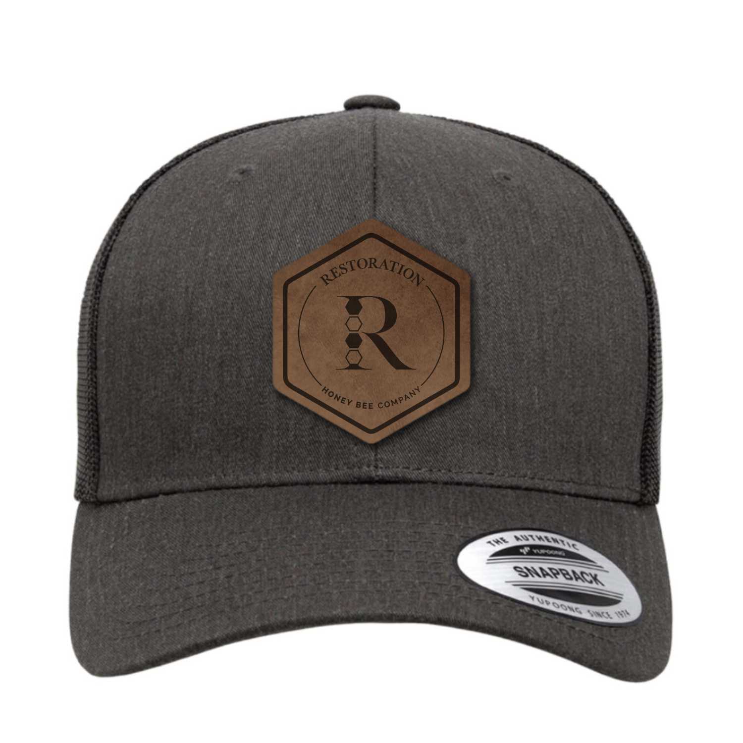 Restoration Leather Patch Trucker Hat